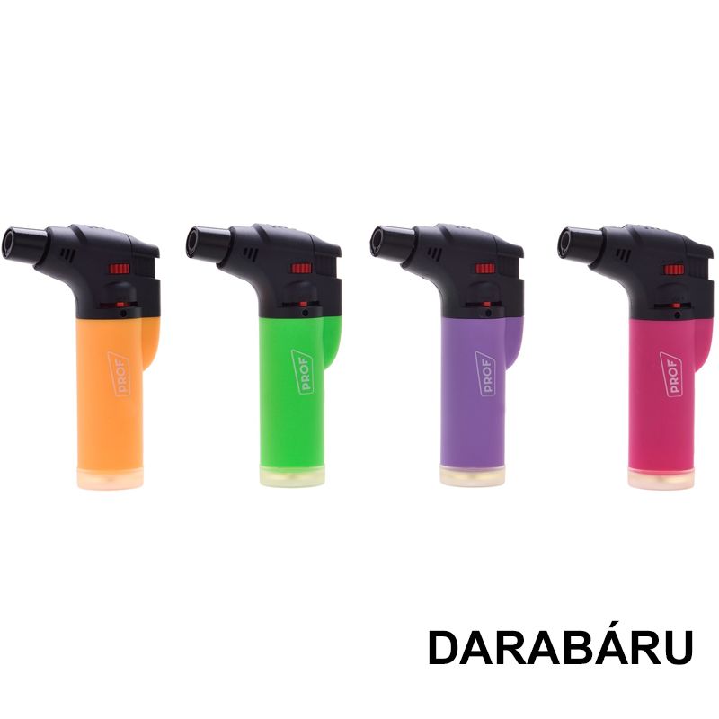 GÁZGYÚJTÓ PIEZÓS TURBÓLÁNGGAL ZSEBSÁRKÁNY - GYEREKZÁRAS NEON PROF PROF003935 GÁZZAL TÖLTHETŐ
