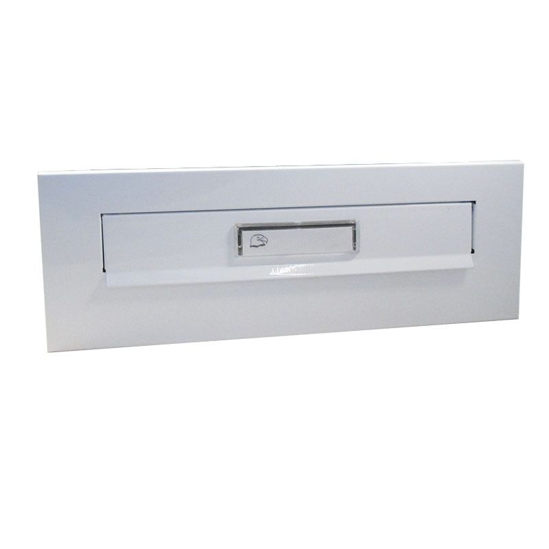 LEVÉLBEDOBÓ FEHÉR 120mm*320mm CÍMKÉS NY:240*40mm MAGYAR POSTALÁDA, LEVÉLBEDOBÓ