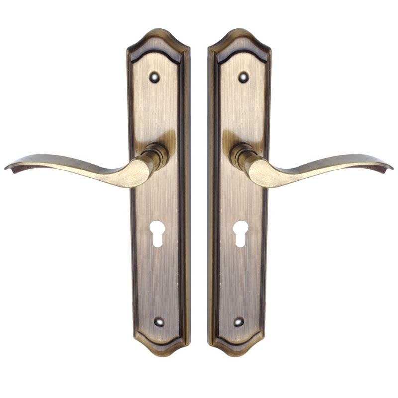 MALAGA KILINCSGARNITÚRA 92mm CILINDERES SÚROLT BRONZ MAESTRO 113MAMA06164 EGYEDI AJTÓKILINCS GARNITÚRA BELTÉRI