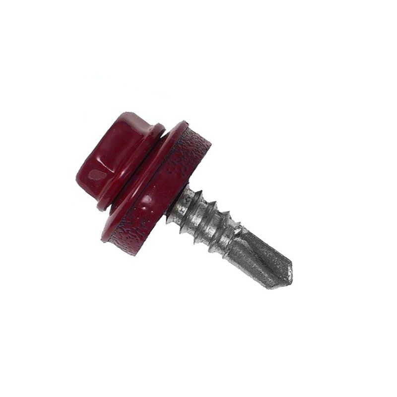 LEMEZCSAVAR ÖNFÚR.HLF D4.8*19 DIN 7504/K SZŰKÍTETT BAR-PIROS FŰZŐCSAVAR 1mm RAL3011 OCW