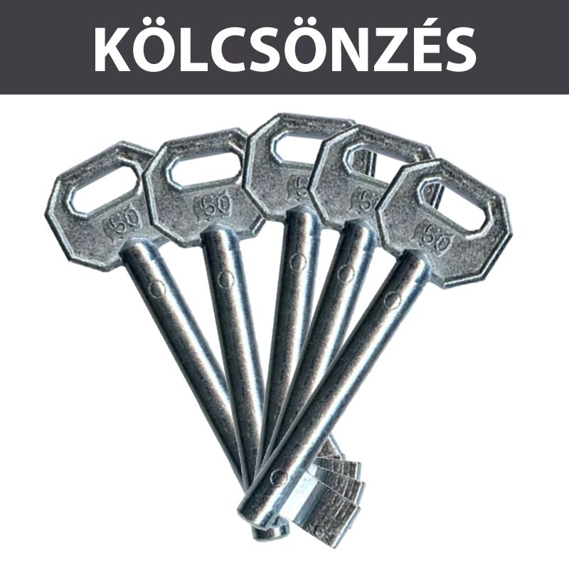 KÖLCSÖNZÉS FORMAKULCS KÉSZLET 40DB-OS KAUCIÓ:25.000,- KÖLCSÖNZÉS MAGYAR LŐVÉR