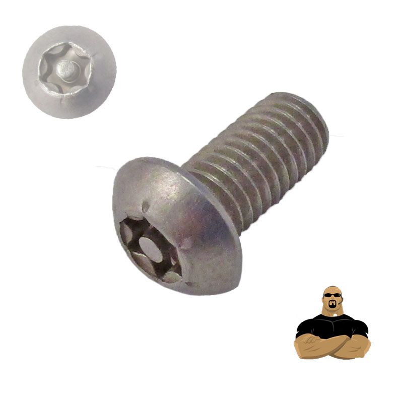 BIZTONSÁGI CSAVAR FGF M08*40 ISO 7380-1 A2 INOX TORX-CSAPOS IMPORT SPECIÁLIS KÖTŐELEMEK