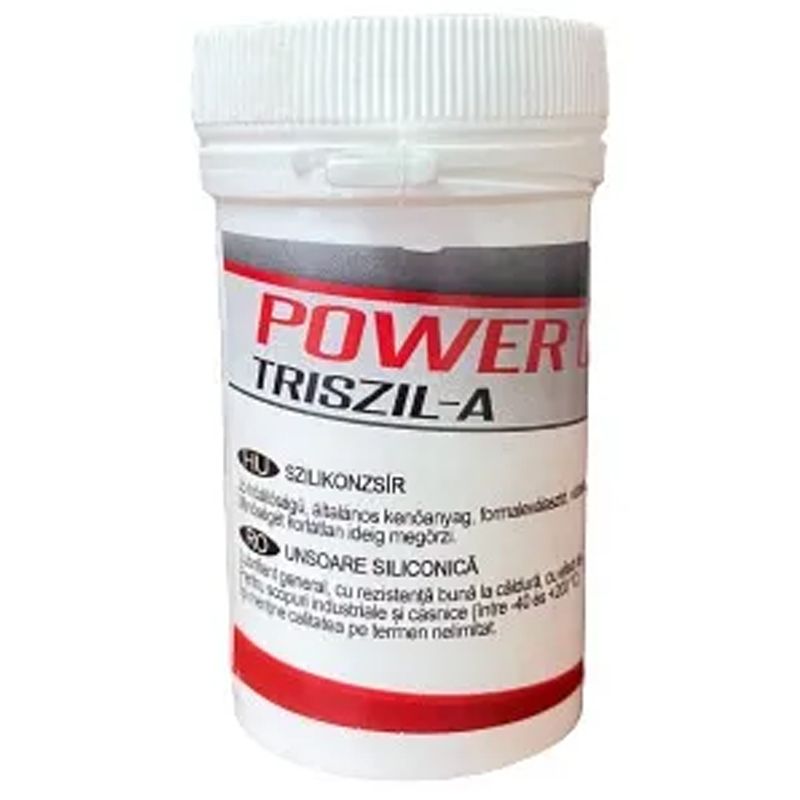 SZILIKONZSÍR 50GRAMM POWER OIL - MŰA TÉGELYBEN TRISZIL-A SZZS50 KENŐANYAG