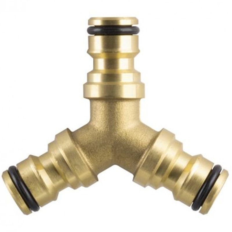 Y-ELOSZTÓ SÁRGARÉZ KUPLUNGHOZ-3ÁGÚ AQUAJET 341 LOCSOLÁSTECHNIKA Y-ELOSZTÓ SÁRGARÉZ KUPLUNGHOZ-3ÁGÚ AQUAJET 341 LOCSOLÁSTECHNIKA