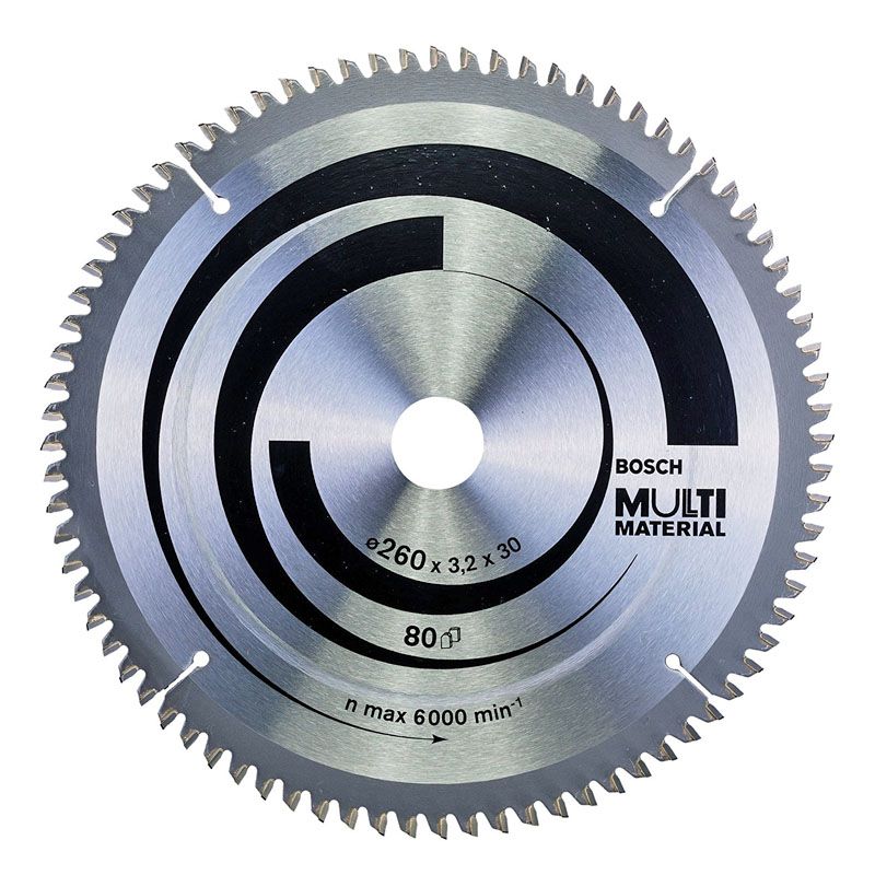 BOSCH 2608641204 KÖRFŰRÉSZTÁRCSA D260*30/80F. FA,ÉPANYAG,MŰAG.MULTIMATERIAL  KÖRFŰRÉSZ TÁRCSA