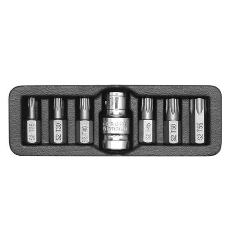 YATO 0410 BEHAJTÓHEGY KÉSZLET TORX TX25-TX55 7 részes BIT ÉS BEHAJTÓ HEGYEK YATO 0410 BEHAJTÓHEGY KÉSZLET TORX TX25-TX55 7 részes BIT ÉS BEHAJTÓ HEGYEK