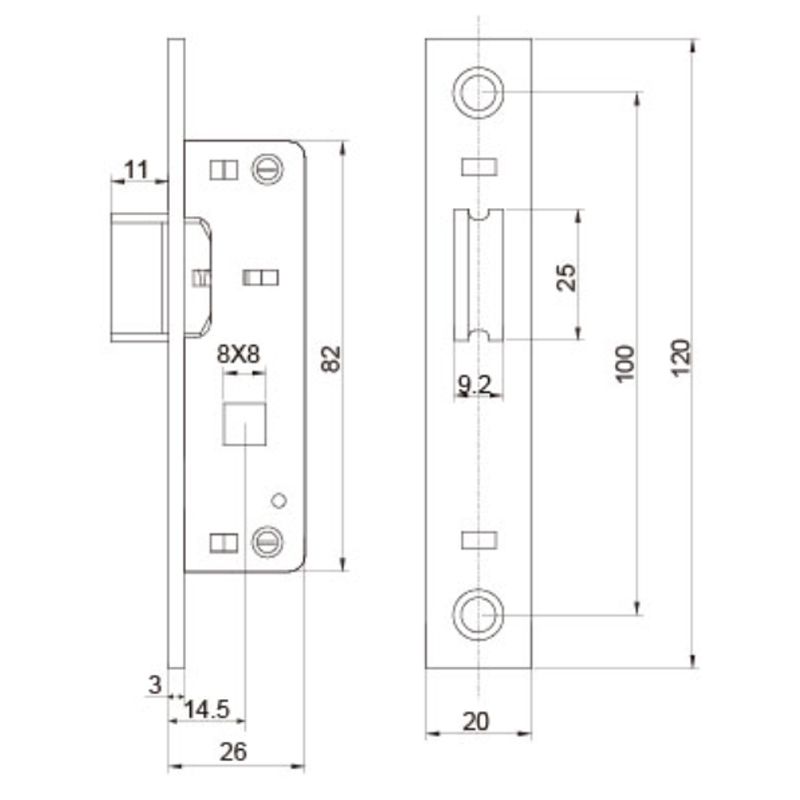 ZÁRTEST PORTÁL 30mm (20) VÁLTÓS (KILINCSES) ANBO 1201 AJTÓZÁR ZÁRTEST PORTÁL 30mm (20) VÁLTÓS (KILINCSES) ANBO 1201 AJTÓZÁR