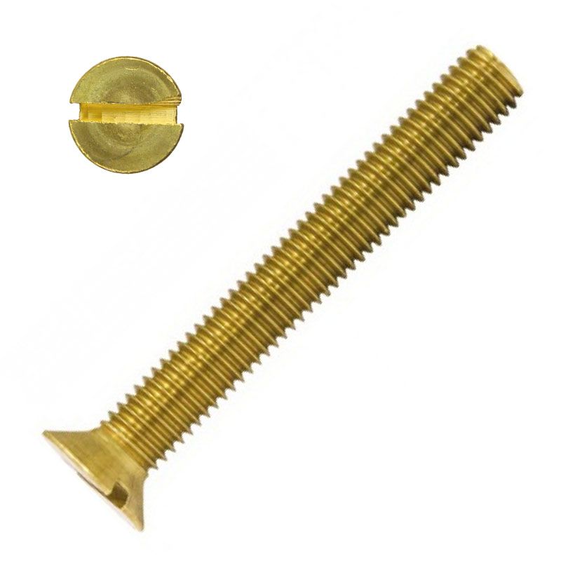 SFEH CSAVAR M4*12 (SÜLLY.FEJ) DIN 963 SÁRGARÉZ RETRO IMPORT METRIKUS SÁRGARÉZ CSAVAROK