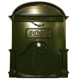 POSTALÁDA KÜLTÉRI ALU 30*40*10 ZÖLD KÉTOLDALAS CÍMERES MAGYAR-VICA 400EXTRA XL POSTALÁDA, LEVÉLBEDOBÓ