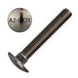 KAPUPÁNTCSAVAR M06*050 DIN 603-A2 INOX  METRIKUS CSAVAROK