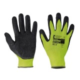 VÉDŐKESZTYŰ NYLON MÁRTOTT 10 PALAWAN SÁRGA-FEKETE CERVA 0108002999100