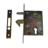 ZÁRTEST BEVÉSŐ TOLÓAJTÓHOZ CIL. 60mm KAMPÓS NYELVVEL-CSAP LOCKPOL F-60  AJTÓZÁR
