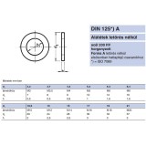 LAPOS ALÁTÉT STANDARDM08(D8.4) DIN 125A HV200 HG. KEMÉNY IMPORT ALÁTÉTEK