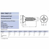 LEMEZCSAVAR SFKH D2.9*13 DIN 7982 FEKETE HG. PH IMPORT