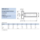 HFH CSAVAR M3*10 DIN 84 SÁRGARÉZ  METRIKUS SÁRGARÉZ CSAVAROK