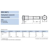 HLF CSAVAR M12*1.25*45 DIN 960-10.9 NAT. RM  METRIKUS CSAVAROK