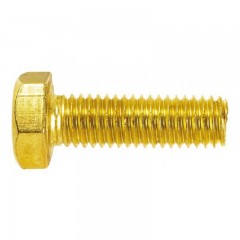 HLF CSAVAR M10*30 DIN 933 SÁRGARÉZ TM IMPORT METRIKUS SÁRGARÉZ CSAVAROK